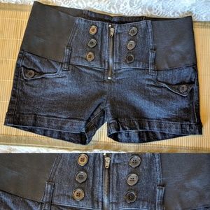 💙No Fuze Jean Shorts + Elastic Sides for Stretch!